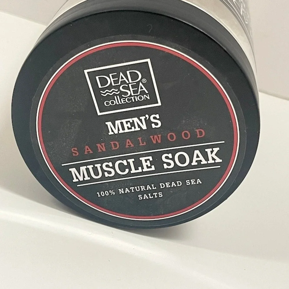 Dead Sea Collection Men's Dead Sea Mineral Salts Muscle Soak Sandalwood NEW